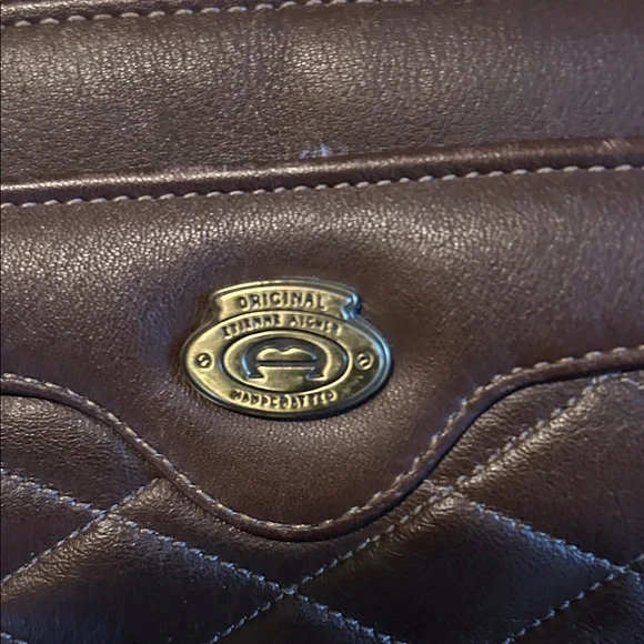 Etienne Aigner Brown Quilted Shoulder Bag - Picture 2 of 4